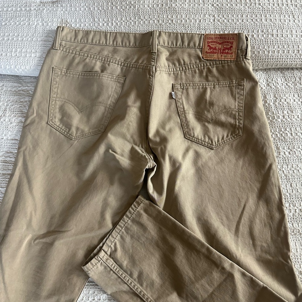 Men Levi's Khaki Denim Pants 559